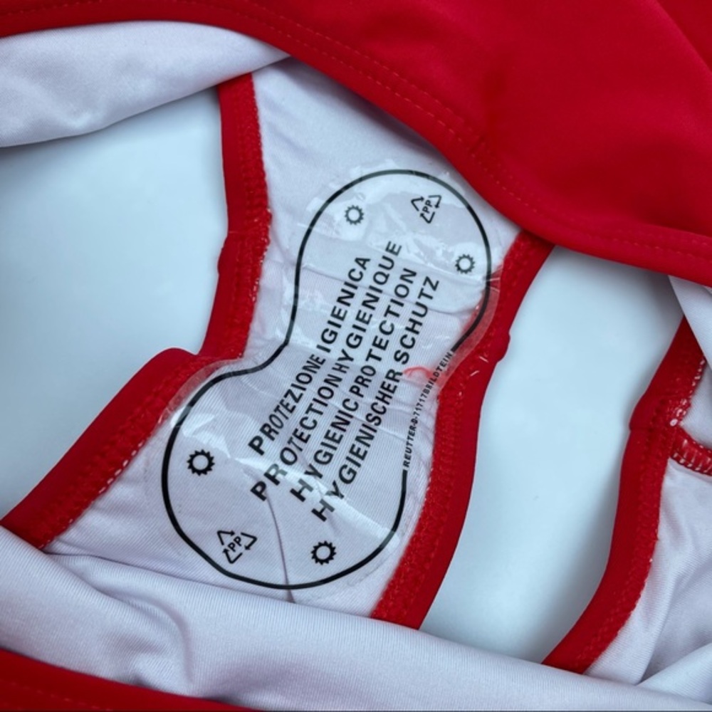High Waist Bikini Bottom Red - Picture 6 of 6